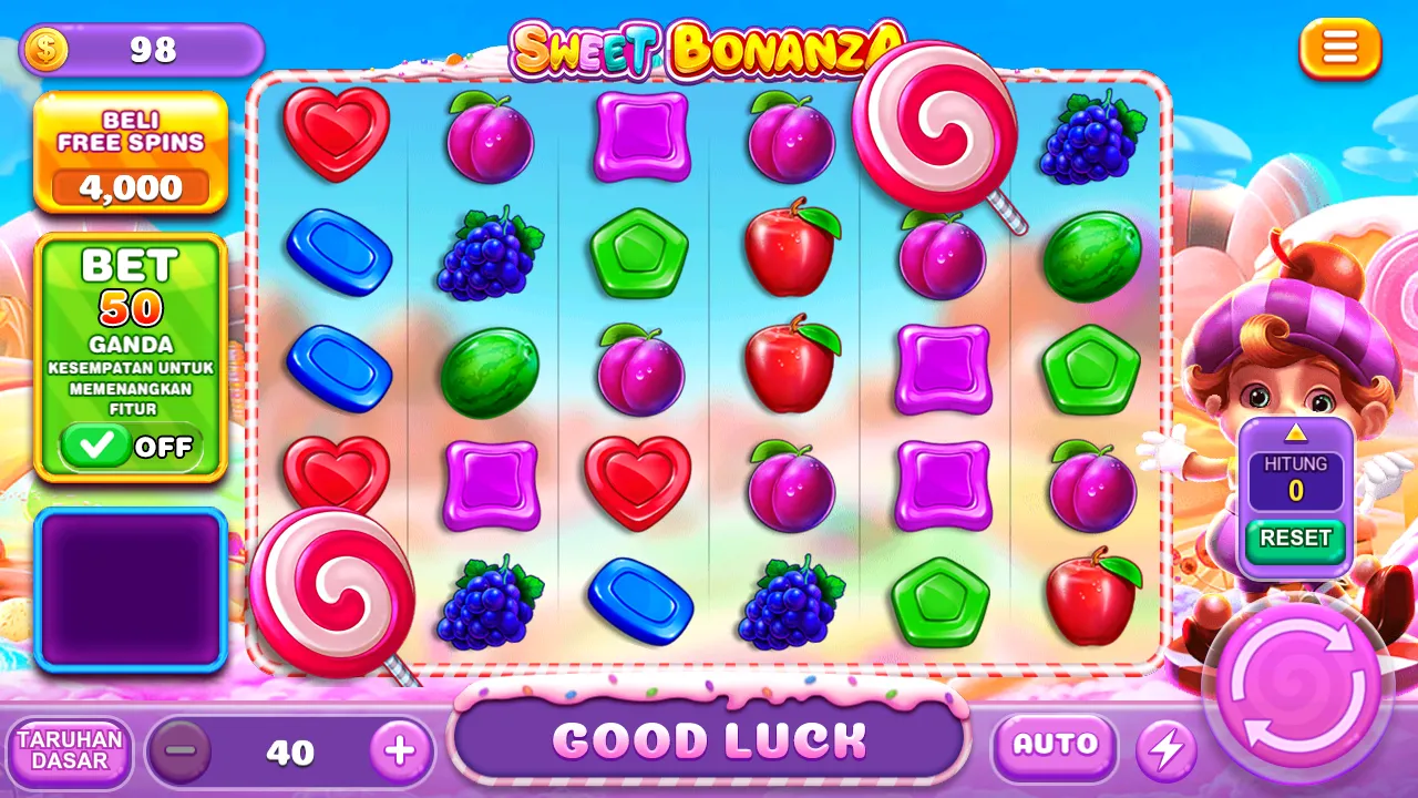 Tampilan Game Sweet Bonanza